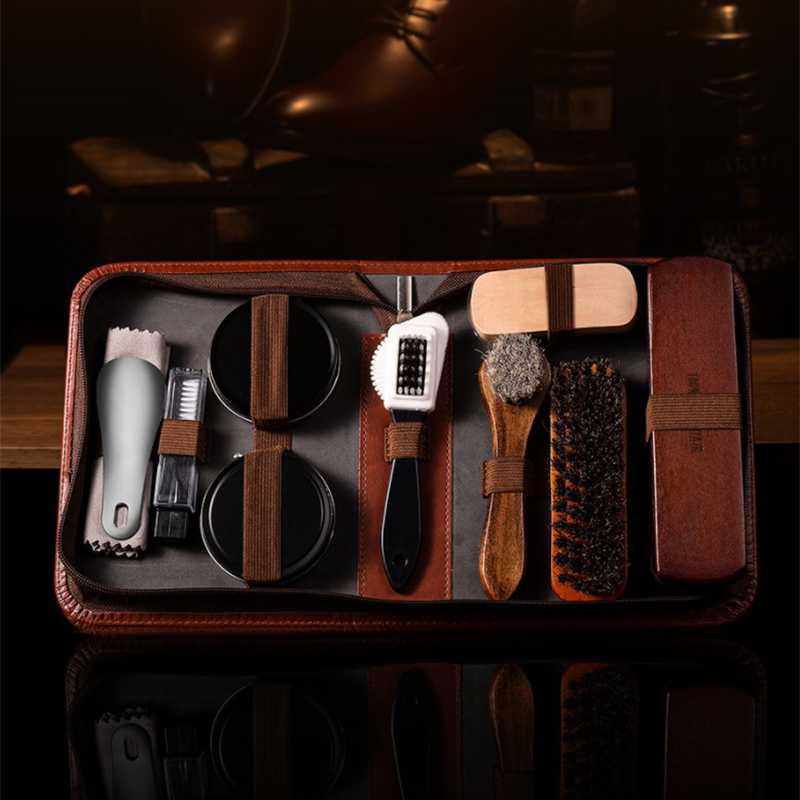 HorseHair Shoe Brush Set Leath - Sneaker Leather Care recension och pris