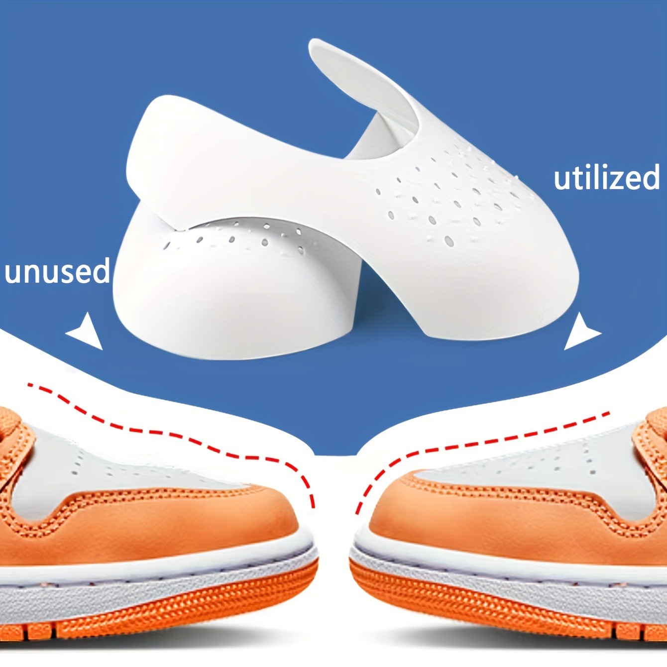 4 PCS Anti-Wrinkle Shoe Shield - Sneaker Care Crease Protector recension och pris