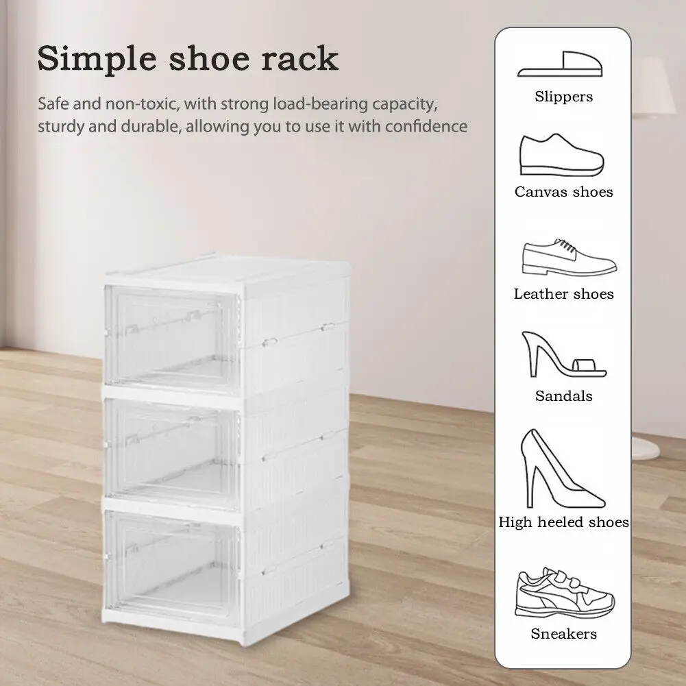 3/6 Layers Foldable Shoes Stor - Shoe Box Display recension och pris