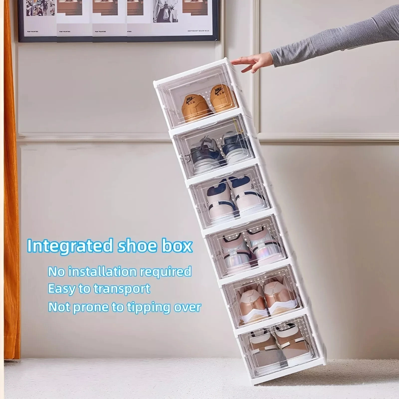 3/6 Layers Foldable Shoes Stor - Shoe Box Display recension och pris