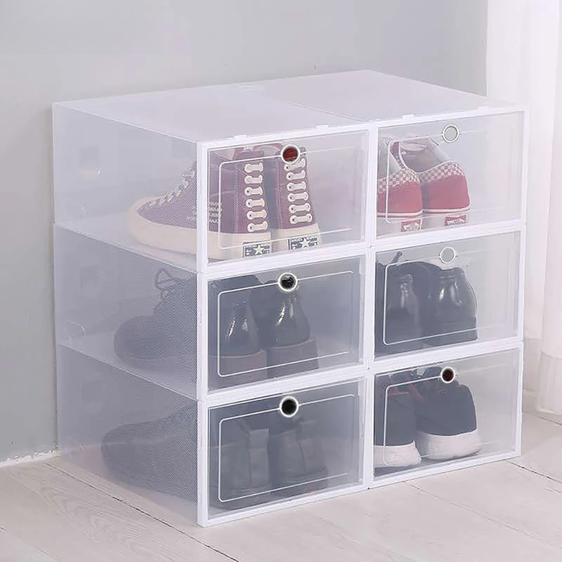 6 Pcs Transparent Shoe Storage - Shoe Box Display recension och pris