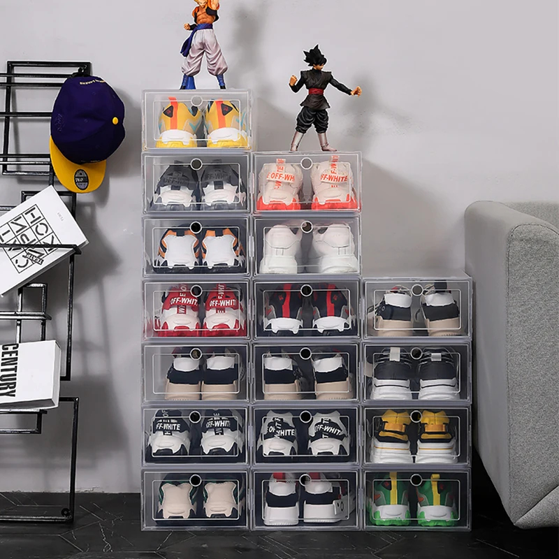 6 Pcs Transparent Shoe Storage - Shoe Box Display recension och pris