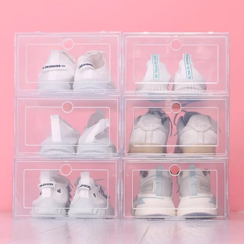 6pcs Transparent Shoe Boxes St - Shoe Box Display recension och pris